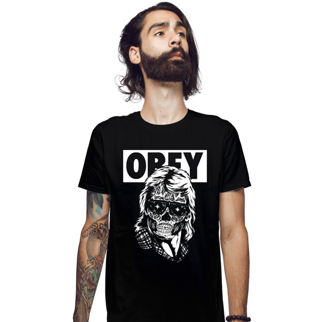 Shirts Fitted Shirts, Mens / Small / Black They Obey