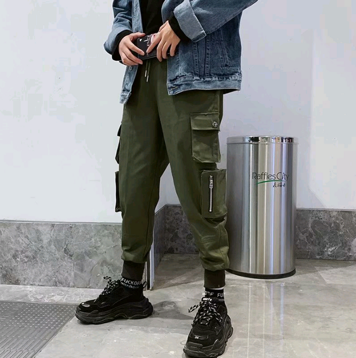 Tide Brand Loose Men's Overalls – Casual Streetwear Pants