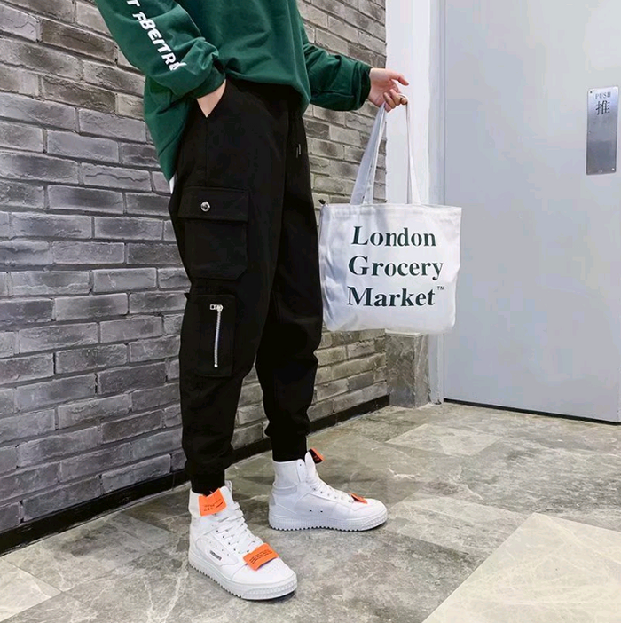 Tide Brand Loose Men's Overalls – Casual Streetwear Pants