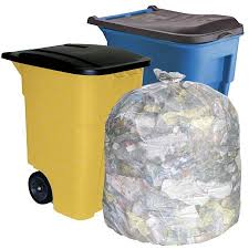 TRASHBAG/Heavy Duty/57"X64" CURBSIDE 2.0mil/Clear/50