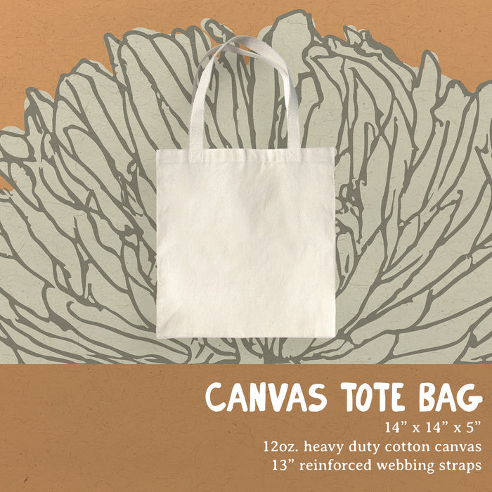 Tree with City - Custom Canvas Tote Bag