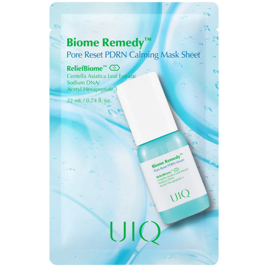 Uiq Biome Remedy™ Pore Reset Pdrn Calming Mask Sheet 5Ea 1Pack