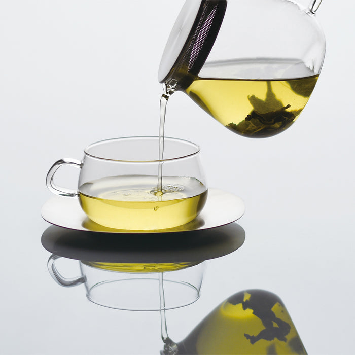 UNITEA cup & saucer 230ml stainless steel