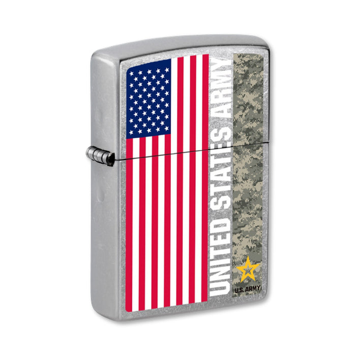 United States Army Flag Street Chrome Zippo