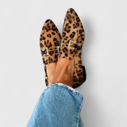 URSULA - Leopard Loafers