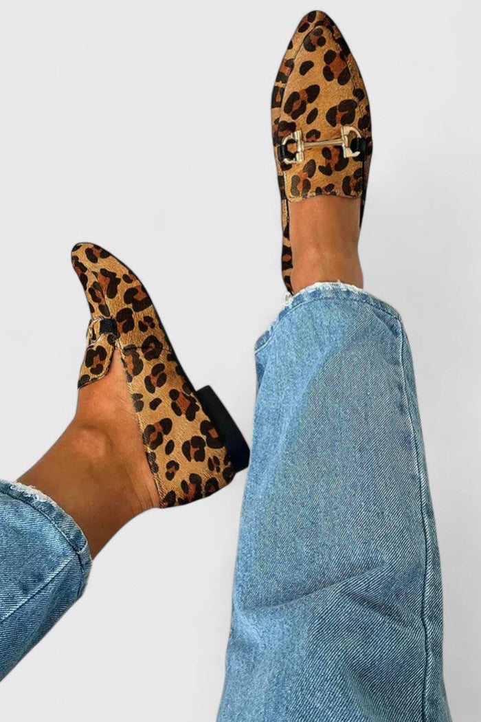 URSULA - Leopard Loafers