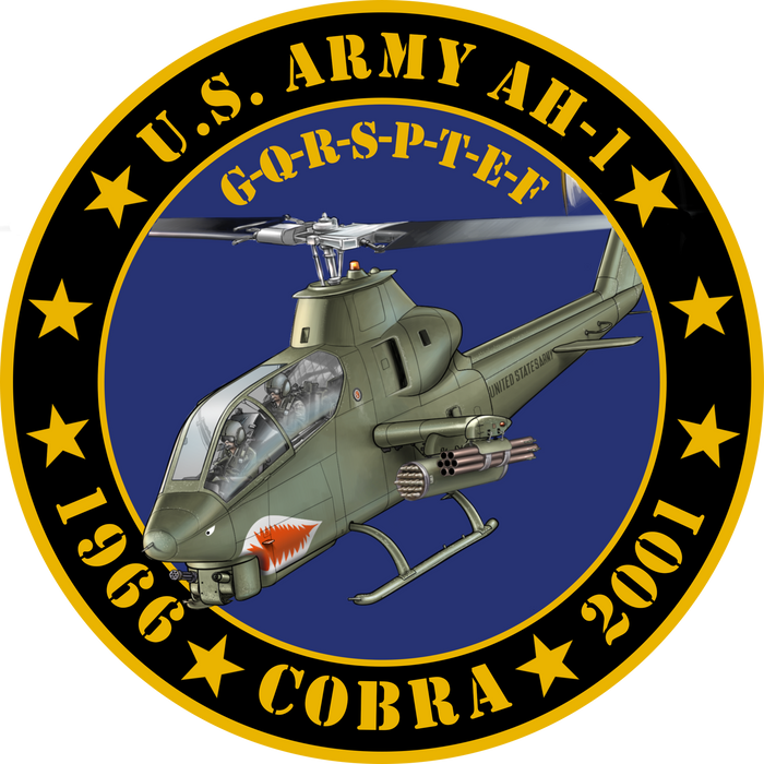 US Army AH-1 Cobra Tribute Sticker