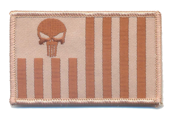US Customs Ensign with Punisher Skull Patch (CBP Ensign)