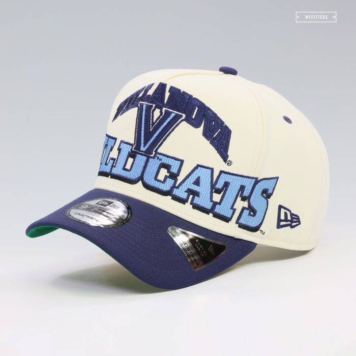 VILLANOVA WILDCATS MARCH MADNESS OVERSIZED 9FIFTY A-FRAME NEW ERA SNAPBACK HAT
