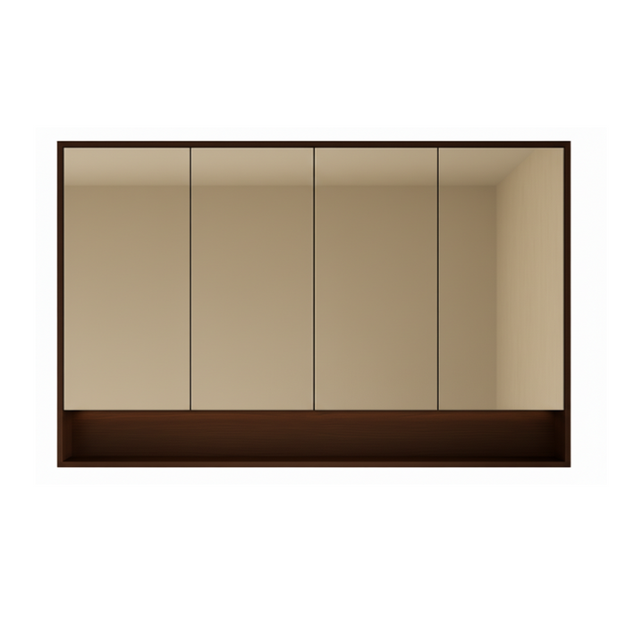 Walnut Grace Shaving Cabinet – Warm Wood Finish 600–1480mm