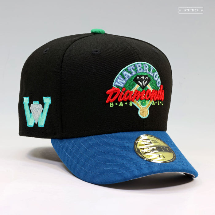 WATERLOO DIAMONDS BASEBALL NES MINI INSPIRED NEW ERA FITTED CAP