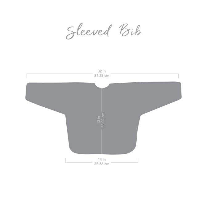 Bumkins Waterproof Sleeved Bib - Floral | Koop.co.nz