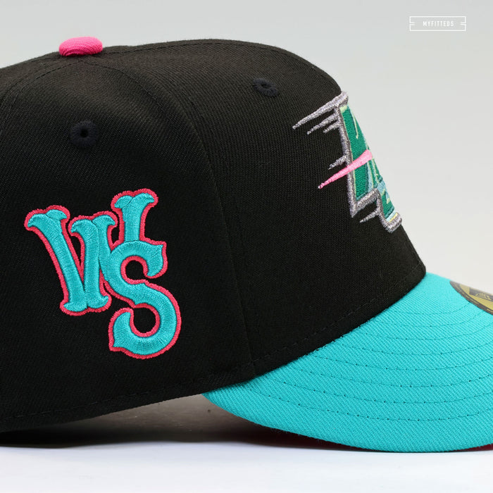 WINSTON SALEM DASH "FLIGHTS" SOUTH BEACH PRE HEAT LEBRON VIII INSPIRED NEW ERA FITTED CAP